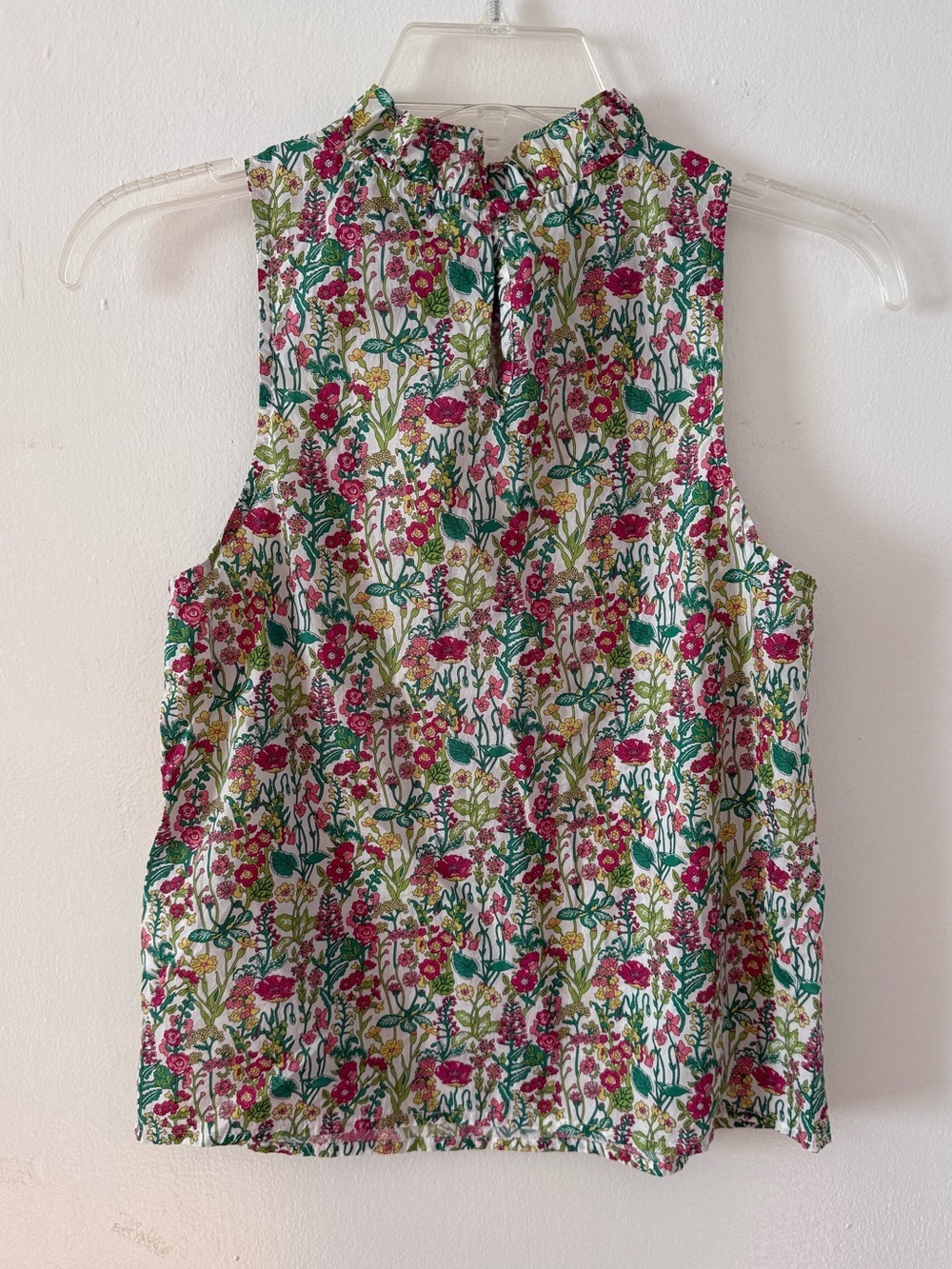 J. Crew Fleur Top in Liberty Fabric—Pink & Green - Picture 3 of 6